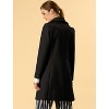 INSPIRE CHIC Women's Casual Shawl Collar Single Breasted Belted Overcoat - 4 of 4