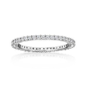 Ross-Simons 0.50 ct. t.w. Diamond Eternity Band in 14kt White Gold - 1 of 4