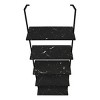 INFURNIC Decorative Bookshelf 5 Tier Etagere Ladder Black Metal Frame Open Storage Display Modern Style, Black, 23.75"*12"*72" - 3 of 4