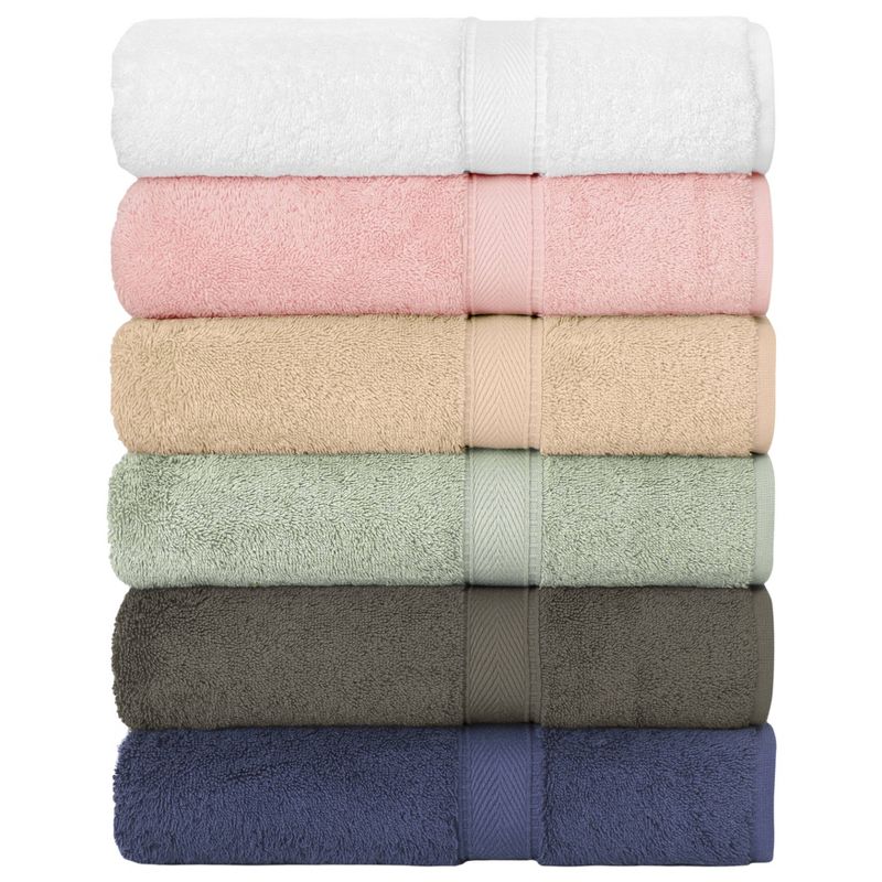 Turkish Cotton Sinemis Terry Towel Set Green - Linum Home Textiles, 5 of 6