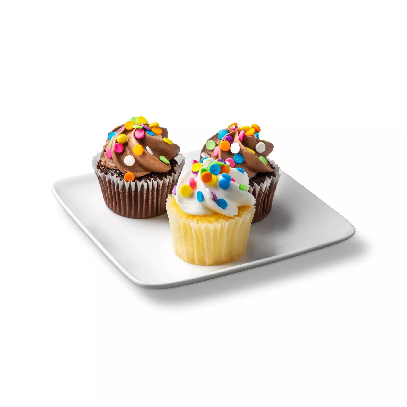 Chocolate & Vanilla Mini Cupcakes - 10oz/12ct - Favorite Day™ - image 2 of 4