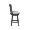 New Classic Furniture,Gia 24" Solid Wood Swivel Counter Stool With Fabric Seat In Gray - 3 of 4