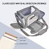 Cat Carriers Dog Carrier Pet Carrier For Small / Medium Cats Dogs Puppies (Up To 15lbs), TSA Airline Approved Small Dog Carrier Soft Sided - 2 of 4