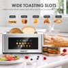 SEVOBAL Toasters Four-Slice Wide Slot Stainless Steel Toaster with Touch Controls for Family Use, Silver, 15.63"*6.3"*7.09" - 4 of 4