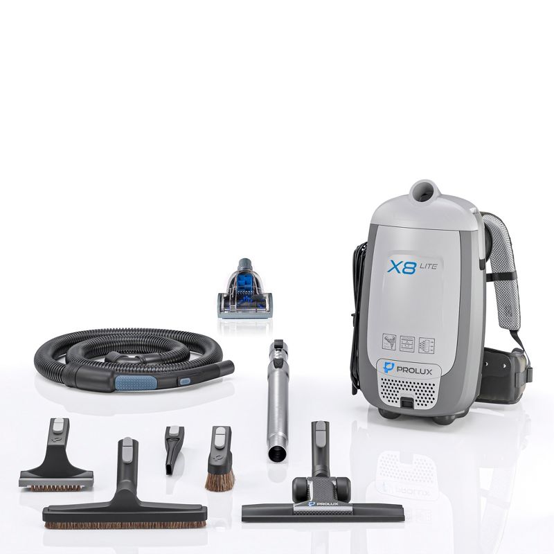 Prolux X8 Lite Backpack Vacuum w/ Premium Tool Kit for Light Commercial Use, 1 of 8