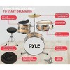 Pyle Kids Drum Set, 3 Piece Beginner Junior Drummer Kit with 13" Bass Drum, - image 4 of 4