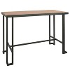 CAVINAS Dining Table Contemporary Rectangular Industrial Counter Table for Kitchen, Natural - 2 of 4