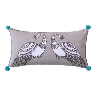 Palisades Birds Decorative Pillow Grey - Levtex Home