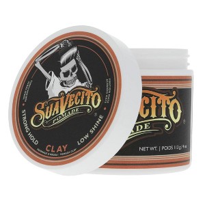 Suavecito Pomade Firme Clay (4 oz) Strong Hold Hair Clay For Men - Low Shine Matte Hair Clay | Firm Clay Pomade for Men's Hair - 1 of 4