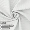 Cotton Blend Shower Curtain, 78 Long, Honeycomb Waffle Weave, Hotel Luxury, Heavy Weight, Washable, White - 3 of 4