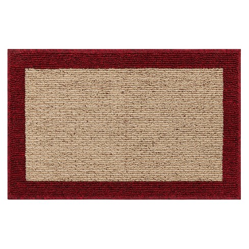 Style Selections 2 X 3 Red Indoor Border Machine Washable Throw