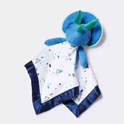 Small Security Blanket Blue Dino - Cloud Island™ Blue/White