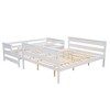 NicBex Twin XL over Queen Bunk Bed Convertible Design Bed Frame with Full Length Guardrails and Ladder, No Spring Box Required - 4 of 4