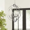 Progress Lighting Equinox 6-Light Chandelier Pendant, Steel, Burnished Silver, No Shade - 3 of 4