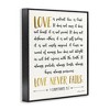 Stupell Industries Love Is Patient Psalm Framed Giclee Art, Black, 11" x 14" - 2 of 4