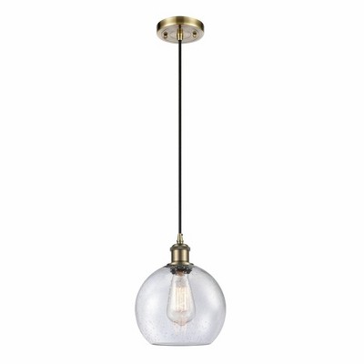 Athens - 1 Light Mini Pendant In Industrial Style-10 Inches Tall and 8 Inches Wide