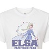 Women's - Frozen 2 - Elsa Face Your Fear Cropped Graphic T-Shirt - image 2 of 4