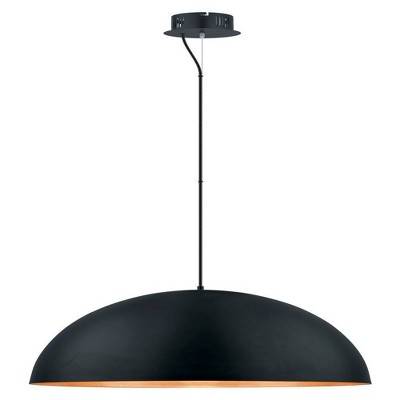 32" 1-light Gaetano Led Pendant Black And Gold - Eglo: Contemporary ...