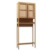 VYNXARIA Toilet storage rack, independent bathroom, laundry room, space saving, natural color - 3 of 4