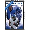 Trends International NFL New York Giants - Malik Nabers 25 Framed Wall Poster Prints - 3 of 4
