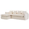TIRAMISUBEST L-Shape Sofa with Chaise - Deep Seat 3-Seater Sofa for Living Room, Office, Apartment, Left Hand Facing Sectional Sofa - 2 of 4