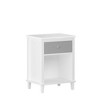 Racxily Modern White Nightstand,with Drawer Functional Storage Nightstand for Bedroom & Living Room - 3 of 4