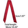 Allegra K Women Skinny Scarf Plain Solid Color Pure Long Scarves Neckerchief 1 Pc - 2 of 4