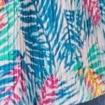 pink watercolor palms