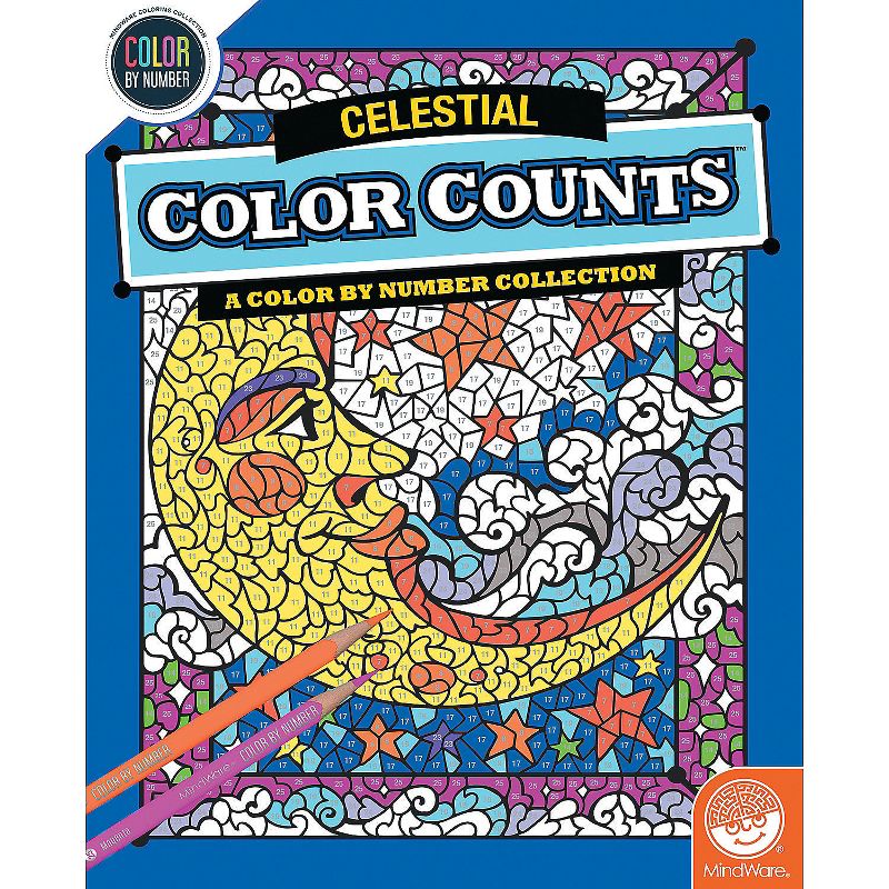 MindWare Color By Number Color Counts: Celestial - Coloring Books, 1 of 5