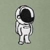 Dalix Astronaut Embroidery Relaxed Crewneck Sweatshirt Soft Fleece Fit Lounge Mens - 2 of 4
