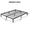 14-Inch King Bed Frame, Metal Platform for Mattress Foundation, No Box Spring Needed, Easy Assembly, Noise-Free, Heavy Duty, Black - 4 of 4