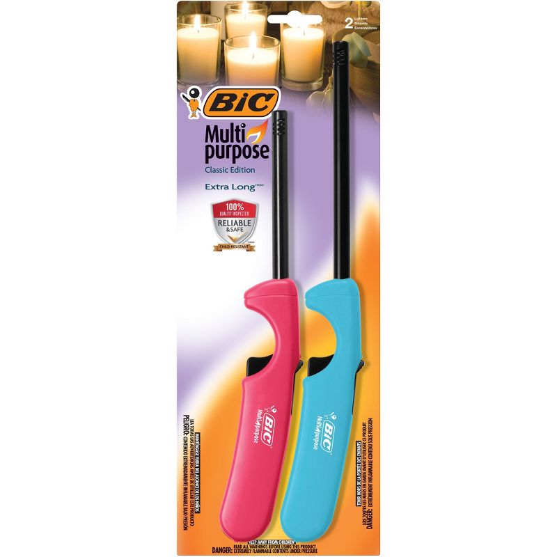 BIC Multi-Purpose Classic Edition and Extra Long Lighters - 2ct, 1 of 10