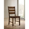 NicBex Set of 2 Dining Chair Industrial Style Solid Wood Chairs Kitchen & Dining Room Furniture,Brown - 3 of 4