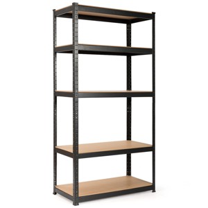 Costway Heavy Duty Steel 72'' 5 Level Garage Shelf Metal Storage Adjustable Shelves Unit - 1 of 4