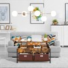 Tangkula Lift Top Coffee Table Multifunctional Pop-up Central Table with Lifting Tabletop - 3 of 4