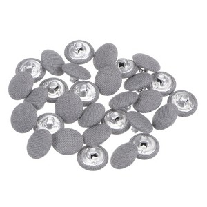 Unique Bargains Suit Dress Blouse Aluminum Fabric Cloth Covered Sewing Buttons 30 Pcs - 1 of 4