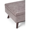 Owen - Coffee Table Storage Ottoman - Distressed Grey Taupe - 3 of 4