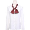 INSPIRE CHIC Women's Contrast Silk Like Oblong Neck Scarves 38.6"x3.5" 1Pc - 2 of 4