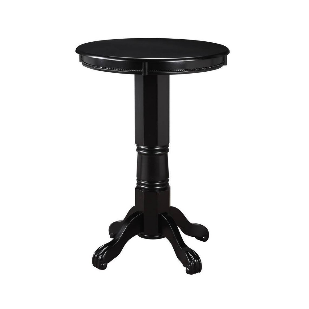 Photos - Dining Table Florence Bar Height Table Wood/Black - Boraam