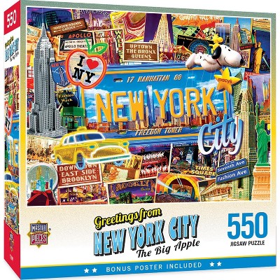 MasterPieces Inc Greetings From New York 550 Piece Jigsaw Puzzle