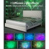 Okak Full Velvet Platform Bed Frame Upholstered Bed with Adjustable Height Headboard and USB Charger Music Speaker Star Projector Noise-Free - 4 of 4