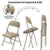 SKONYON 4 Pack Folding Chairs Portable Padded Office Kitchen Dining Chairs - image 4 of 4