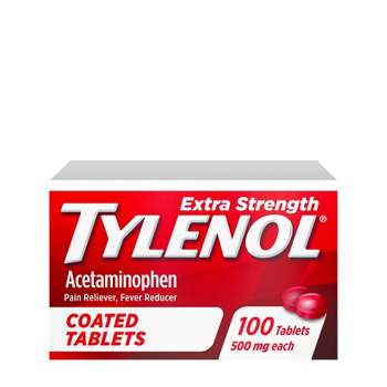Tylenol Extra Strength Coated Tablets - Acetaminophen - 100ct