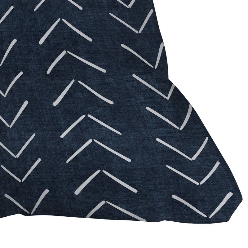 Becky Bailey Mud Cloth Big Arrows Square Throw Pillow Navy Blue - Deny Designs, 4 of 6