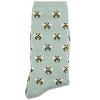 Memoi Women's Bee Cashmere Blend Crew Socks Sage Green 9-11 - 2 of 2