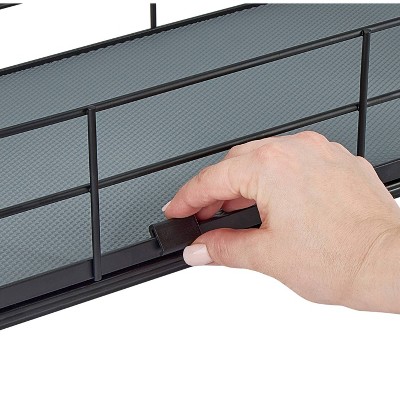 Organize It All 13.8"x20" Slide Out Shelf Organizer: Steel Kitchen Cabinet Storage, Black, 4.5" Height, 16.16 lbs — фото 8