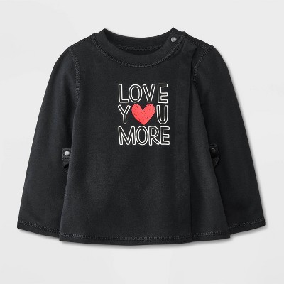 Image of Baby Adaptive Graphic T-Shirt - Cat & Jack™ Black 3-6M