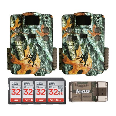 Browning Trail Cameras Strike Force Pro X 20MP IR Game Cam (2) w/ Cards & Reader