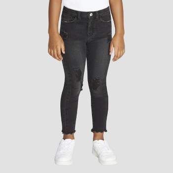 Levi's® Girls' High-Rise Distressed Super Skinny Jeans - Black