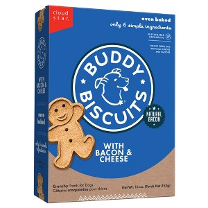 Buddy Biscuits Oven Baked Treats with Bacon and Cheese Dry Dog Treats - 16oz - 1 of 4